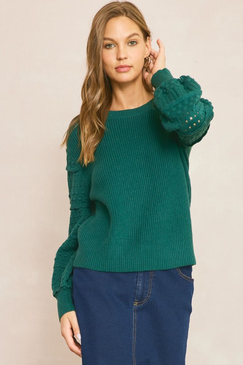 Bubble Sleeve Sweater