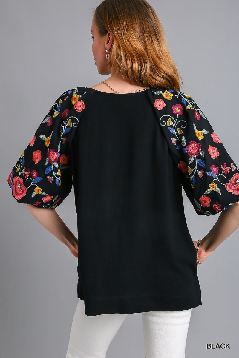 Bubble Embroidered Top