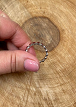 Sterling Red Jasper Infinity Ring