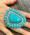 Large Stone Turquoise Ring