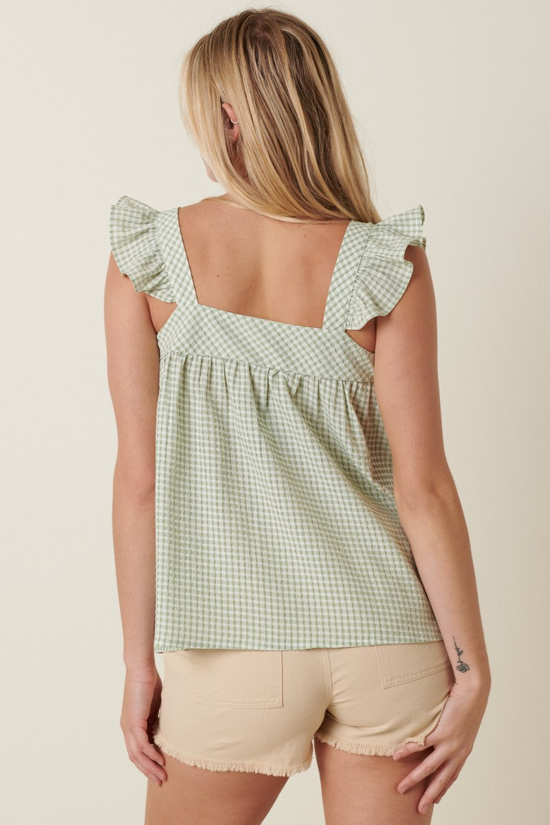 Country Gingham Top