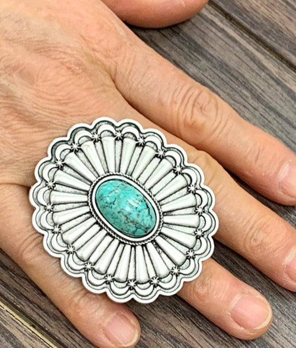 Large Concho Ring