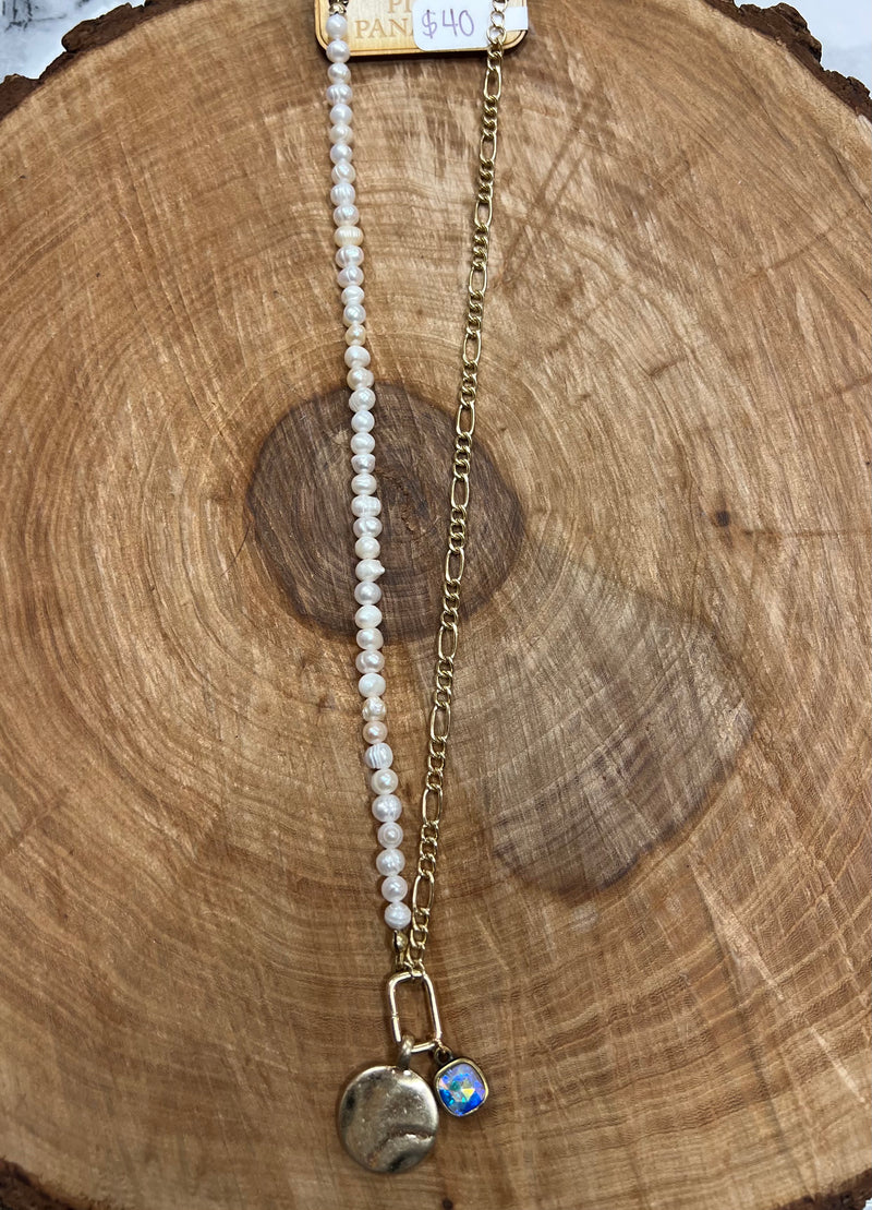 PP Pearl Coin Necklace