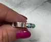 Sterling Turquoise Diamond Ring