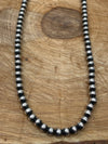 8MM Sterling Silver Navajo Pearl Necklace